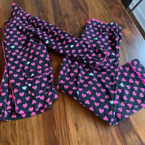 Fleece DKNY Heart Pajamas